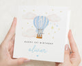 1st Birthday Card, Personalised Birthday Card for Boy, Elephant Birthday Card, Birthday Card for Son, Cute Animal Birthday Card