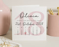 Personalised 18th Birthday Card for Niece, Custom Birthday Card for Her, Simply the Best Niece Birthday Card, Calendar Keepsake Card