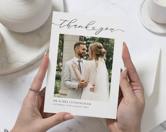 Personalised Wedding Thank You Card, Photo Wedding Thank You Card, Wedding Thank You Cards, Custom Thank You Card