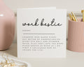 Work Bestie Card, Colleague Leaving Card, Friend Birthday Card, Work Friend Card, Funny Card for Work, Best Friend Card, Office Card