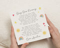 Nursery Teacher Thank You Card, Personalised Teacher Card, Preschool Leaving Card, Childminder Thank You Card, Nursery Staff Poem Card