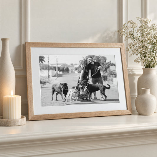 Personalised Photo Print From Your Photo, Custom Framed Wall Art, Family Gift, Couple Gift, Oak Framed Print, Landscape Print