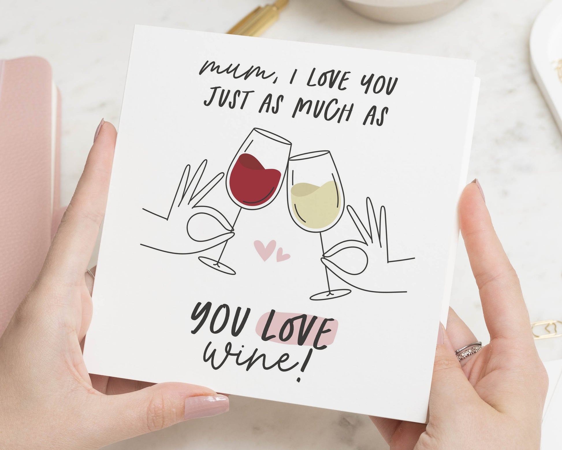 Mum Birthday Card, Funny Birthday Card for Mum, Birthday Card for Her, Mum Card, Personalised Birthday Card, Wine Card for Mum