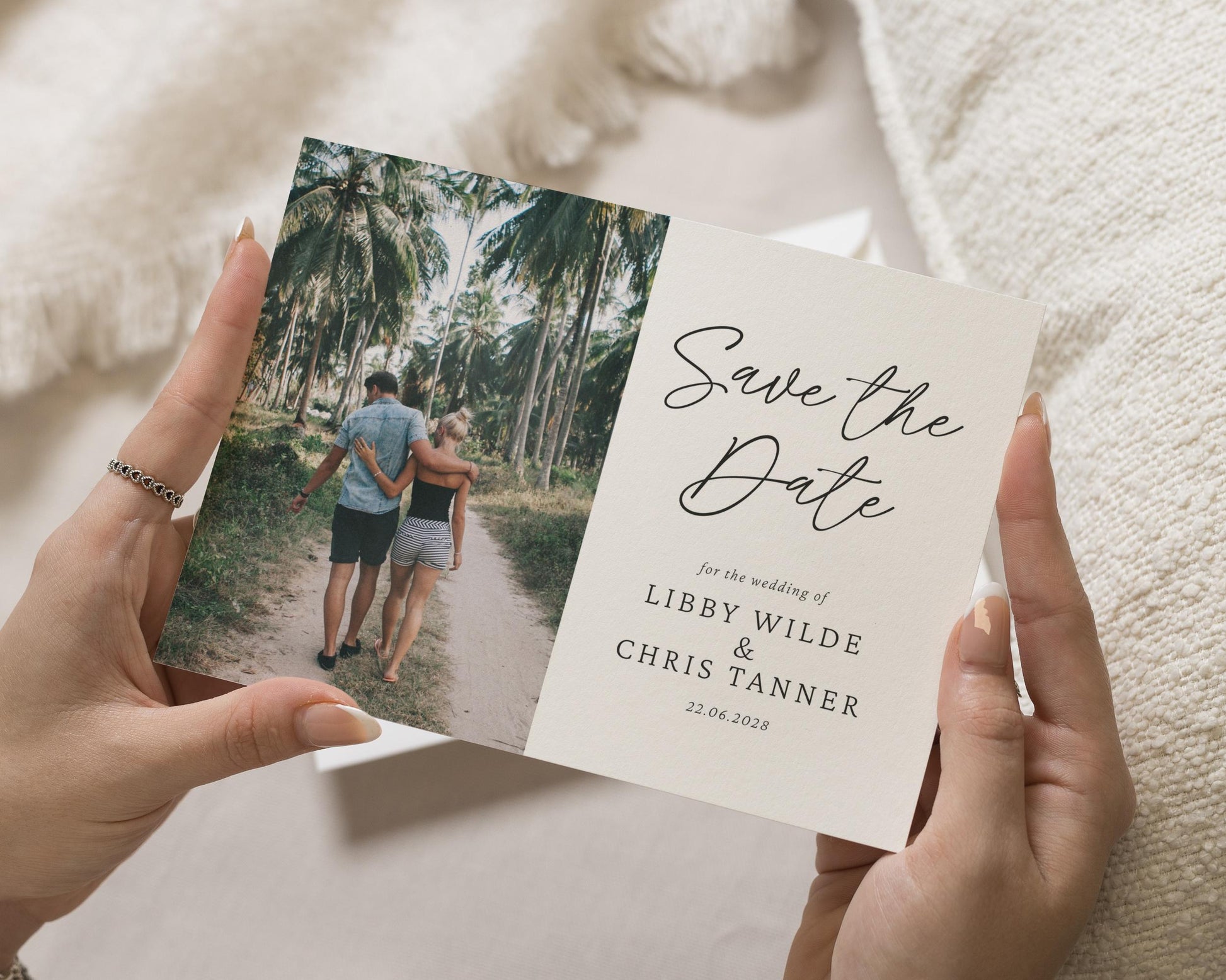 Personalised Save the Date Card, Photo Save the Date Card, Wedding Save the Date, Custom Save the Date, Save the Date Cards, Minimalist