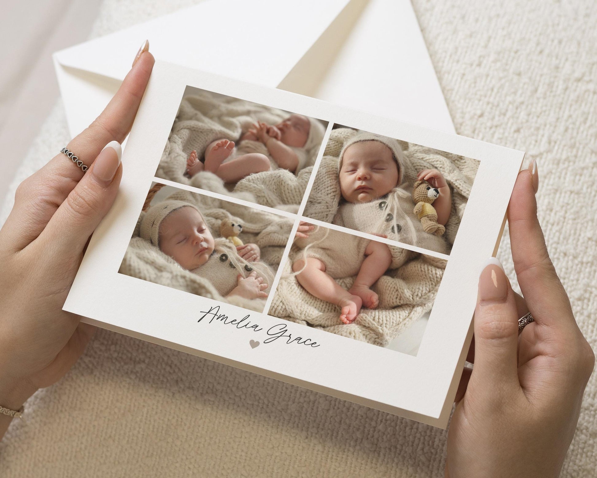 Personalised Thank You Cards New Baby, New Baby Girl Announcement Card,  Baby Photo Thank You Cards, Postcard Thankyou Cards, Thankyou Notes