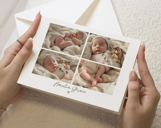 Personalised Thank You Cards New Baby, New Baby Girl Announcement Card,  Baby Photo Thank You Cards, Postcard Thankyou Cards, Thankyou Notes