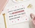 Valentines Day Card for Boyfriend, Funny Valentines Card for Him, Cute Valentine Card for Boyfriend, Best Girlfriend Card