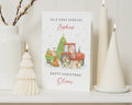 Christmas Card for Nephew, Personalised Nephew Christmas Card, Cute Christmas Card for Boy, Tractor Christmas Card, Santa Card