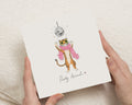 Birthday Card, Funny Birthday Card, Party Animal Card, Tiger Birthday Card, Birthday Card for Friend, Cute Birthday Card for Her