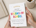 Personalised Good Luck Card, First Day at Secondary School Card, Back to School Card, School Good Luck Card, New School Card for Child