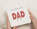 Fathers Day Card for Dad, Personalised Father's Day Card, Dad Card from Son or Daughter, Daddy Papa Pops Card, Father's Day Card for Him