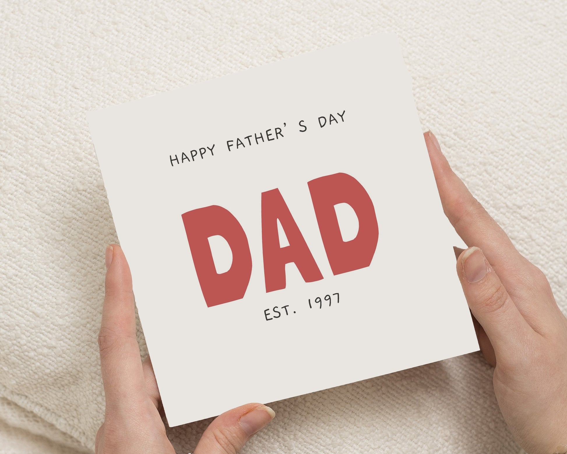 Fathers Day Card for Dad, Personalised Father's Day Card, Dad Card from Son or Daughter, Daddy Papa Pops Card, Father's Day Card for Him