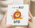 Birthday Card for Dad, Best Dad Birthday Card, Lion Birthday Card for Him, Cute Animal Birthday Card, Fathers Day Card for Dad