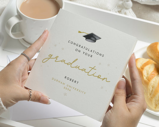 Personalised Graduation Card, Graduation Card, Congratulations Card, University Card, Graduation Card for Him, Graduation Card for Her