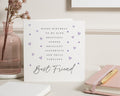 Birthday Card for Best Friend, Best Friend Birthday Card, Birthday Card for Her, Cute Birthday Card, Personalised Friend Card