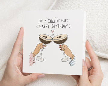 Birthday Card for Friend, Funny Birthday Card, Espresso Martini Card, Best Friend Birthday Cards, Birthday Card for Her, Pun Card