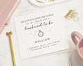 Valentines Day Card for Husband to Be, Personalised Valentine Card, Fiance Valentines Card, Romantic Card for Him, Engagement Card