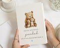 Personalised Birthday Card for Grandad, Grandad Birthday Card, Bear Birthday Card, Birthday Cards from Grandchildren, Cute Bear Card
