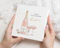 21st Birthday Card, Best Friend Birthday Card, Birthday Card for Her, Personalised Birthday Card, Champagne Birthday Card for Friend