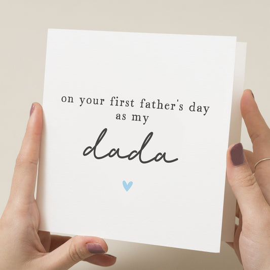 Cute 1st Father&#39;s Day As My Dada Card, First Fathers Day 2024 Card, 2024 Baby First Fathers Day Card, First Fathers Day Gift For Dada, Daddy