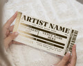 Personalised Concert Ticket Gift, Gold Foil Gift Voucher, Birthday Gift For Her, Custom Ticket, Music Experience Gift