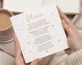 Personalised Best Friend Card, Friendship Card for Friend, Best Friend Poem Card, Friend Appreciation Card, Thinking of You Card for Her