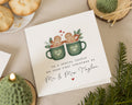 First Christmas Card for Couple, Personalised Mr and Mrs Christmas Card, Newlywed Christmas Card, Gingerbread Couple Card
