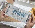 Personalised Birthday Gift Voucher, Berlin Trip Boarding Pass, Custom Holiday Reveal, Travel Gift for Him