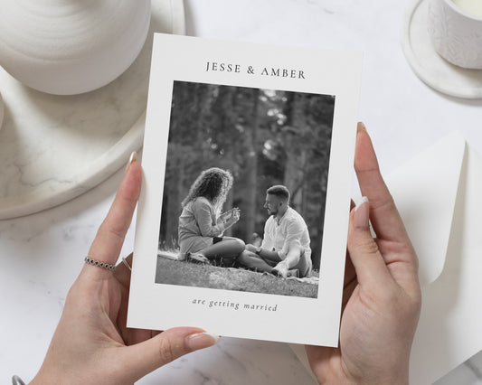 Personalised Save the Date Card, Wedding Save the Date Card, Photo Save the Date Card, Minimal Save the Date, Custom Save the Date