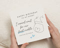 Birthday Card from the Bump, Daddy Birthday Card, Birthday Card for Dad, Dad to Be Birthday Card, First Cuddle Card, Cute Dad Card