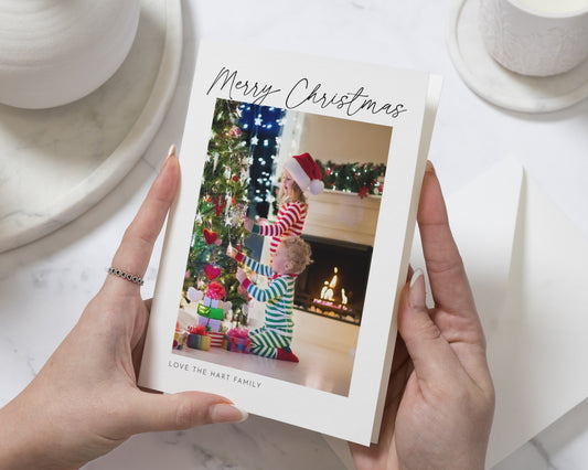 Personalised Photo Christmas Card, Pack of Christmas Cards, Family Christmas Cards, Pack of 10, 20, 50 or 100