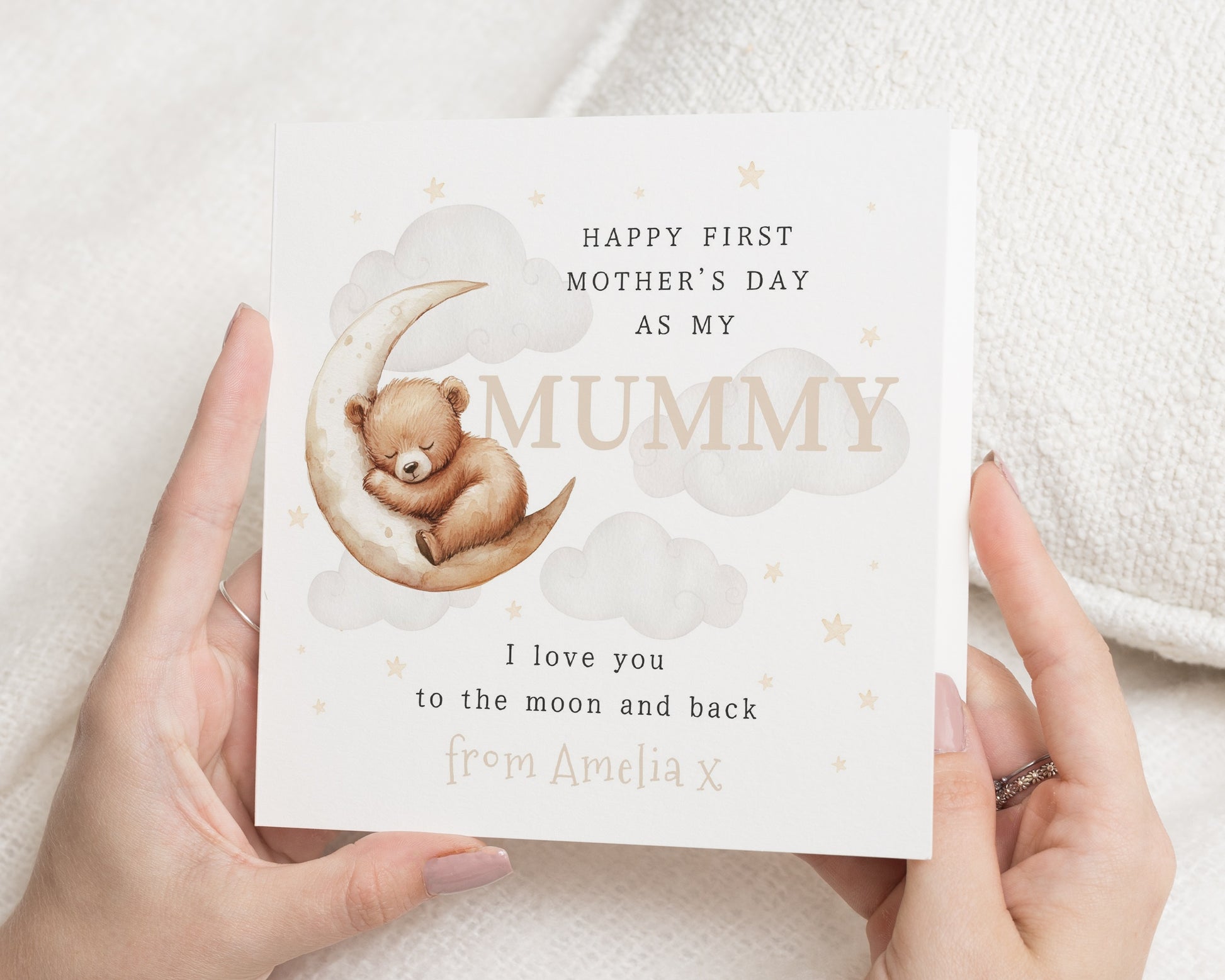 First Mothers Day Card, Mothers Day Card from Baby, Personalised Mothers Day Card, Cute Bear Card, Mothers Day Card for Mummy