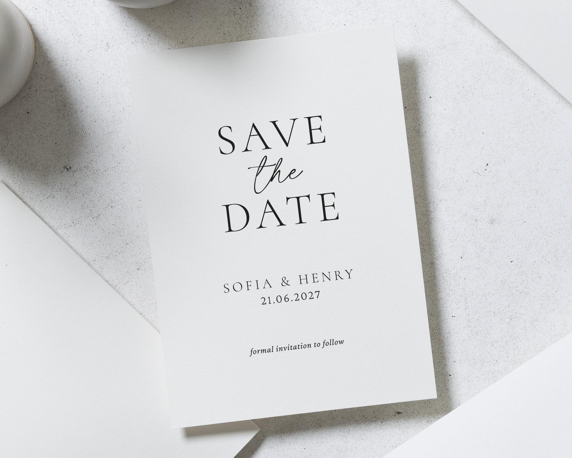 Personalised Save the Date Card, Wedding Save the Date Card, Simple Save the Date, Minimal Wedding Save the Date, Custom Save the Date