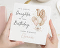 18th Birthday Card for Daughter, Daughter 18th Birthday Card, Personalised Birthday Card for Her, 18th Card for Girl, Balloon Birthday Card