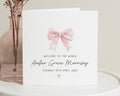 New Baby Card, Personalised Baby Girl Card, Welcome To The World Card, Baby Girl Congratulations Card, Custom Baby Name Card