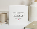 Fathers Day Card for Dad, Best Dad Fathers Day Card, Personalised Fathers Day Card, Fathers Day Card from Son, Fathers Day Card for Him