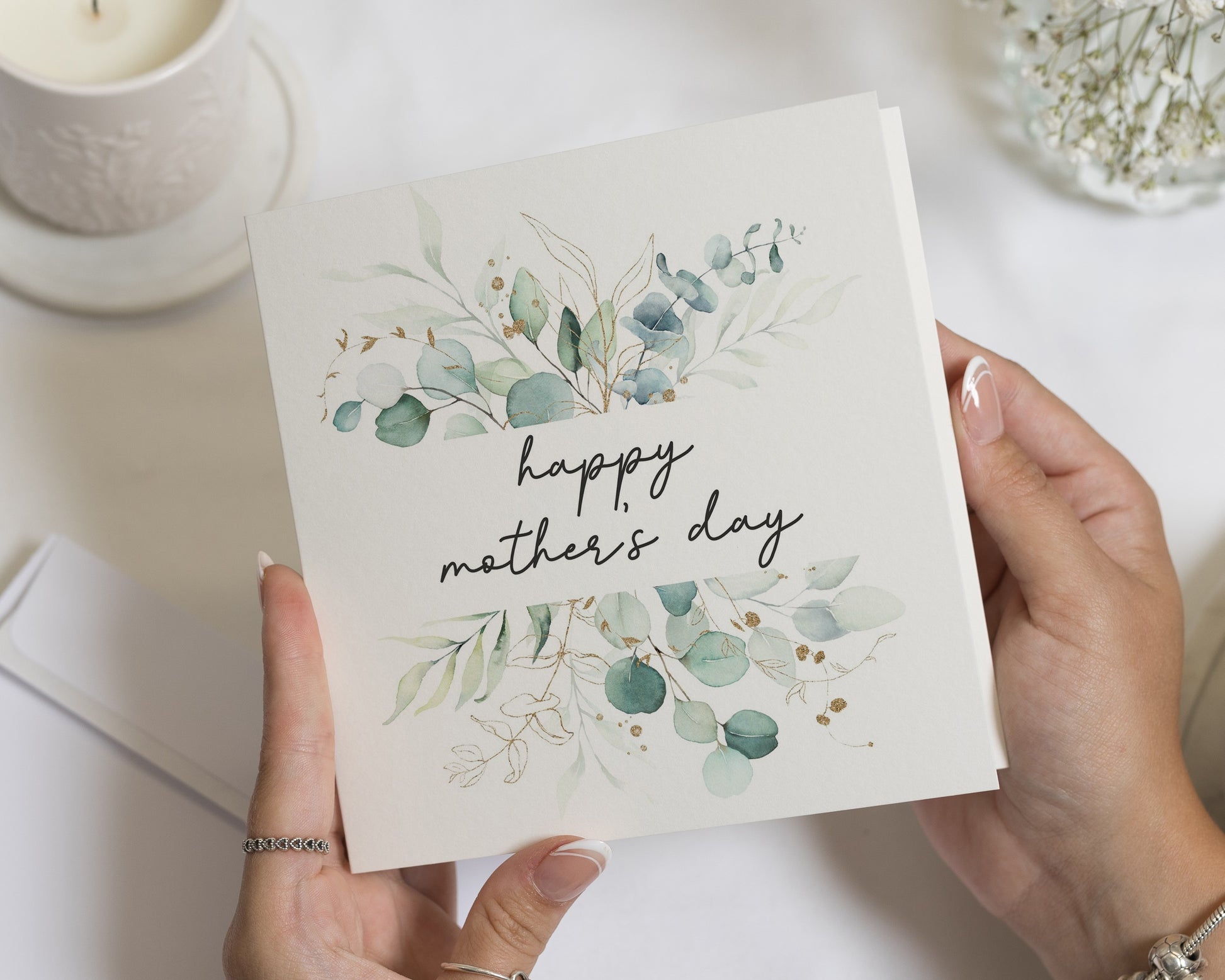 Mothers Day Card, Happy Mothers Day Card, Card for Mum, Floral Mothers Day Card, Personalised Mothers Day Card, Card for Her