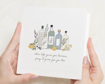 Birthday Card for Friend, Funny Gin Birthday Card, Best Friend Birthday Card, Birthday Card for Her, Gin Lover Birthday Card