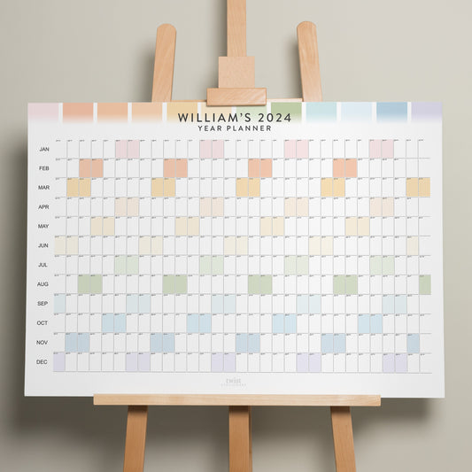 2024 Family Calendar, 2024 Wall Planner, 2024 Year Planner, Wall Calendar, Monthly Planner, Holiday Family Planner, Office Planner