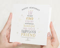 Birthday Card for Friend, Fabulous Friend Birthday Card, Birthday Card for Best Friend, Kind Supportive Friend Birthday Card