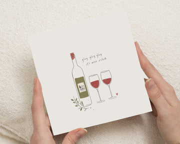 Wine Birthday Card for Friend, Funny Birthday Card for Her, Best Friend Birthday Card, Wine Lover Card, Drinking Card for Women