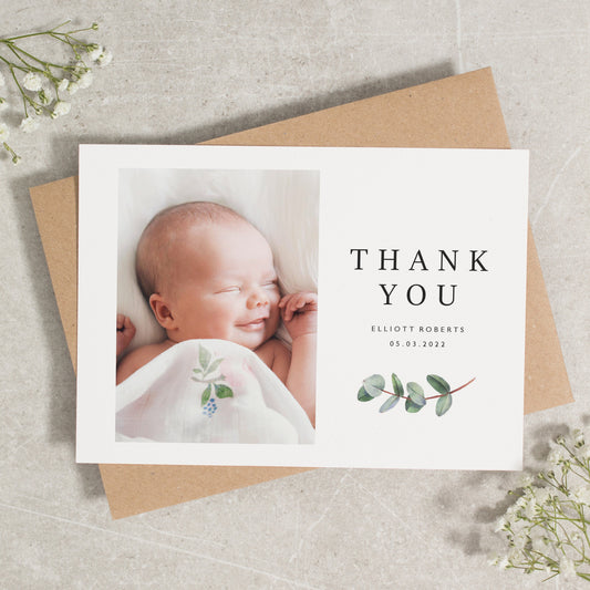 Personalised Baby Thank You Cards, Simple Baby Thank You, Baby Thank You Cards Photo, New Baby Thank You Cards