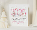First Christmas Card for Granddaughter, Personalised Granddaughter Christmas Card, 2025 Christmas Card, Cute Snowman Reindeer Card