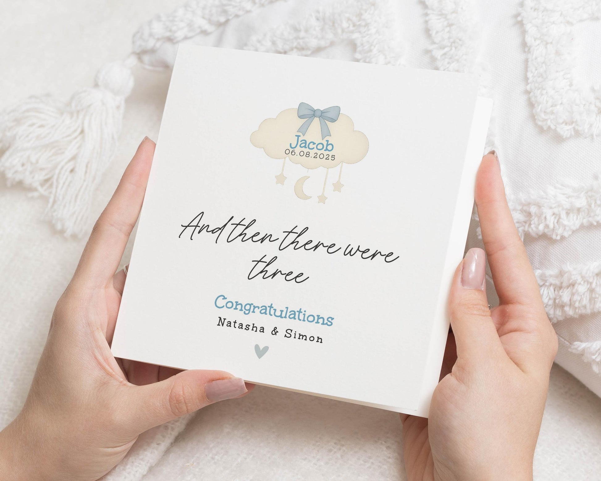 New Baby Card, Personalised Baby Card, Congratulations Card for Parents, Baby Shower Card, Custom New Baby Card