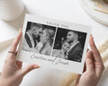 Personalised Wedding Thank You Cards, Photo Wedding Thank You Card, Minimal Thank You Cards, Folded Wedding Thank You Cards, A6 Card
