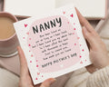 Mother's Day Card for Nanny, Nanny Mother's Day Card, Card for Nanny, Mother's Day Card from Grandchildren, Cute Mother's Day Card