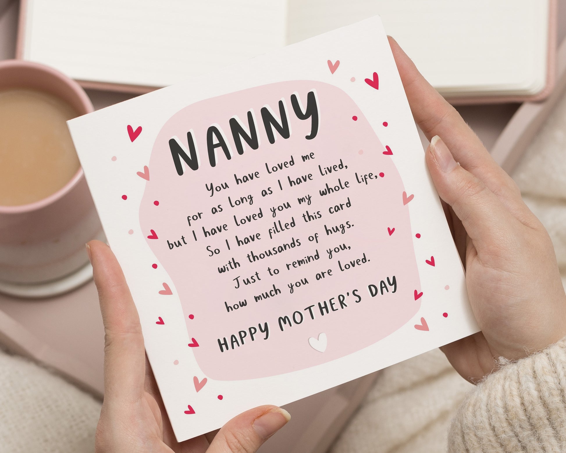 Mother's Day Card for Nanny, Nanny Mother's Day Card, Card for Nanny, Mother's Day Card from Grandchildren, Cute Mother's Day Card