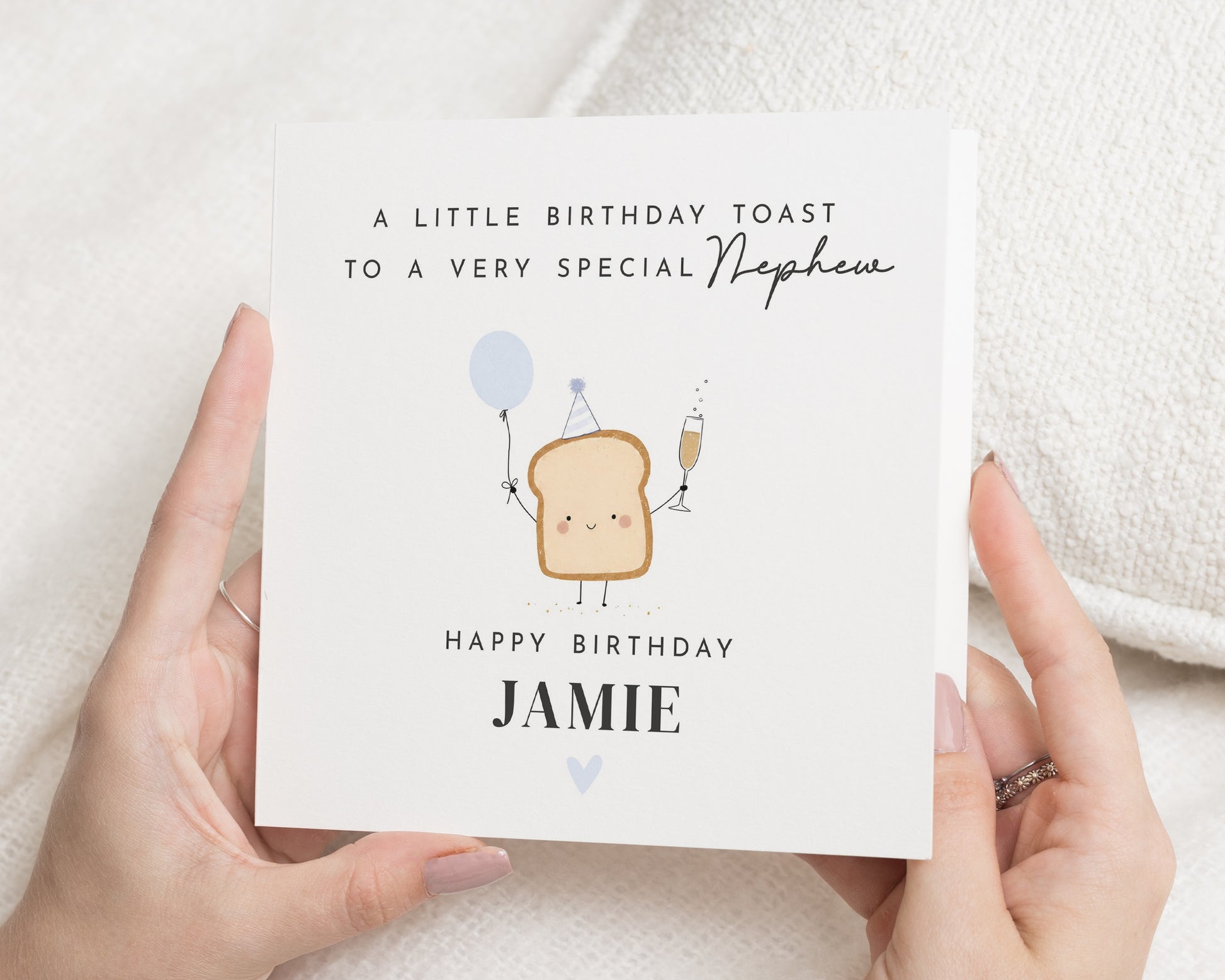 Birthday Card for Nephew, Personalised Nephew Birthday Card, Funny Birthday Card for Boy, Cute Birthday Card, Birthday Toast Card
