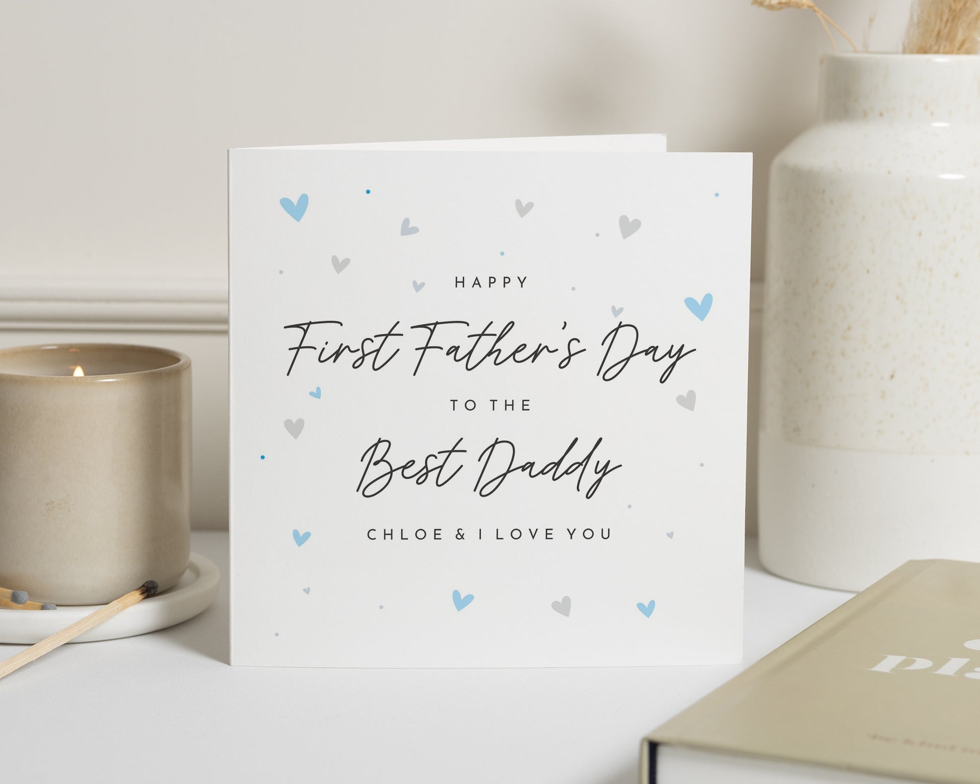 First Fathers Day Card, Fathers Day Card for Daddy, Personalised Fathers Day Card, Best Daddy Fathers Day Card, Card from Baby