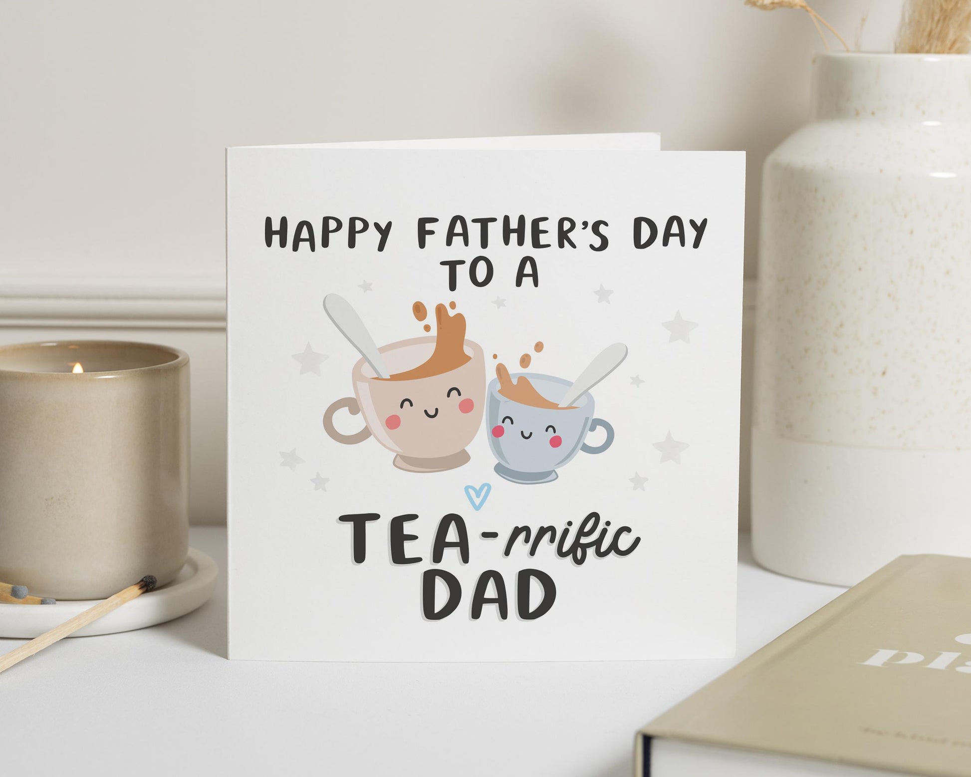 Fathers Day Card, Fathers Day Card for Dad, Tea Themed Card for Him, Cute Fathers Day Card, Funny Dad Card